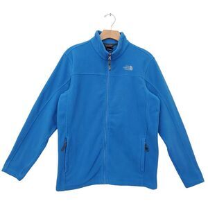 The North Face Fleece Jacket Boys XL 18/20 Blue Full Zip Winter School Cozy